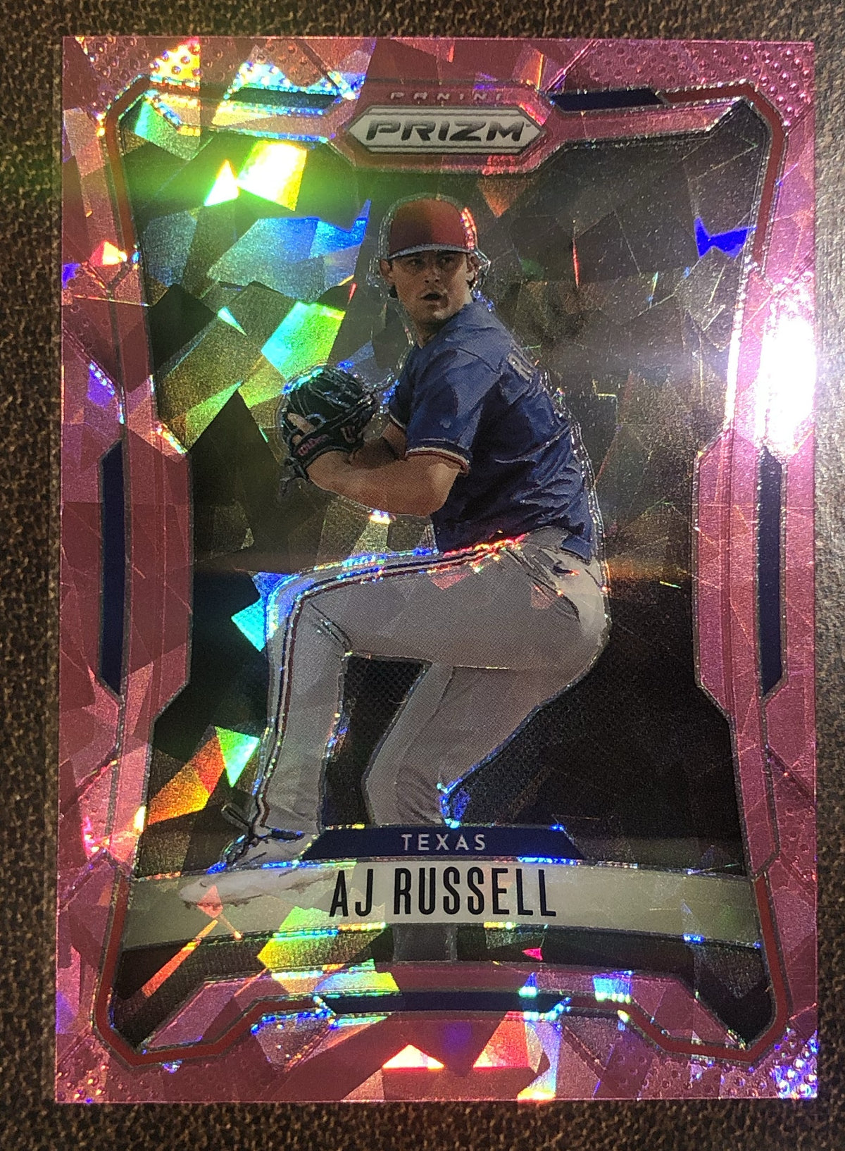AJ Russell - 2026 Panini Prizm - Pink Ice - Rangers