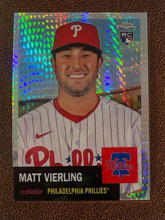 Matt Vierling - 2022 Topps Chrome Platinum Anniversary - Prism Refractor - Phillies