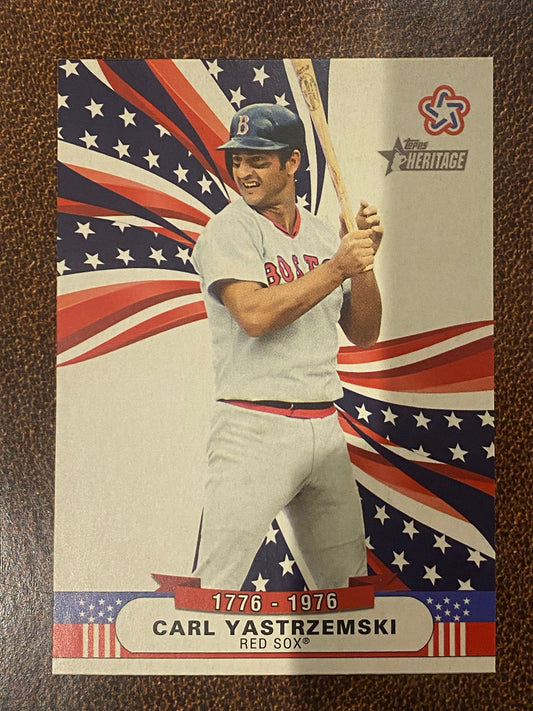 Carl Yastrzemski - 2025 Topps Heritage High Number - Bicentennial Stars Insert - Red Sox