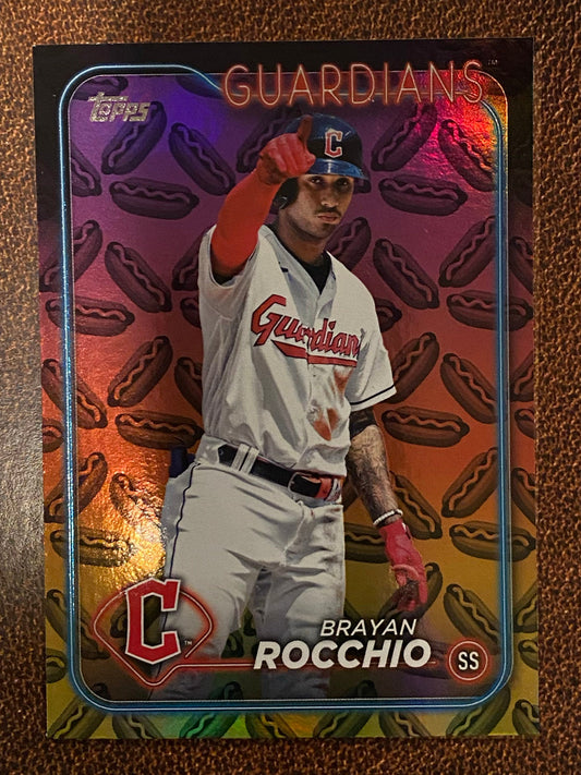 Brayan Rocchio - 2024 Topps Series 2 - Hot Dog Parallel - Guardians