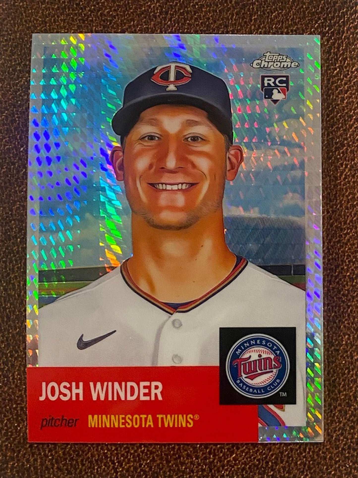 Josh Winder - 2022 Topps Chrome Platinum Anniversary - Prism Refractor - Twins