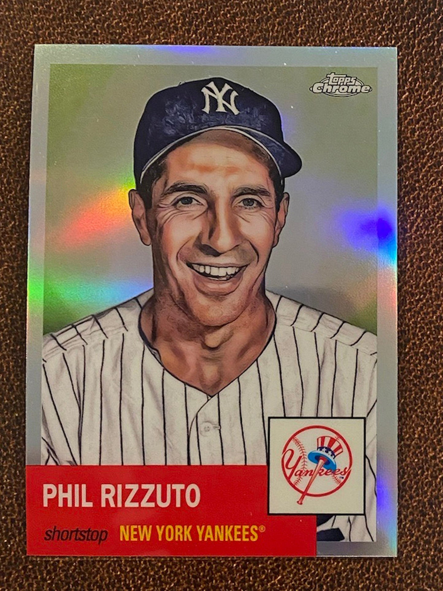 Phil Rizzuto - 2022 Topps Chrome Platinum Anniversary - Refractor - Yankees