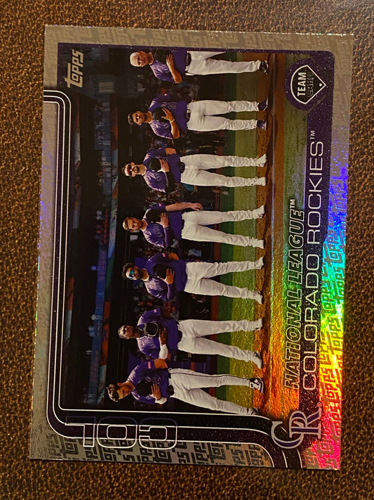 Colorado Rockies - 2025 Topps Series 2 - Fanatics Exclusive Topps Foil Border - Rockies