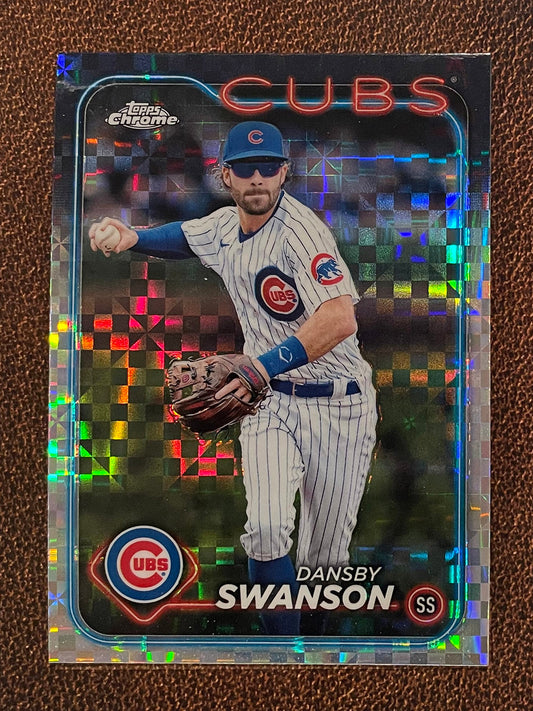 Dansby Swanson - 2024 Topps Chrome - XFractor - Cubs