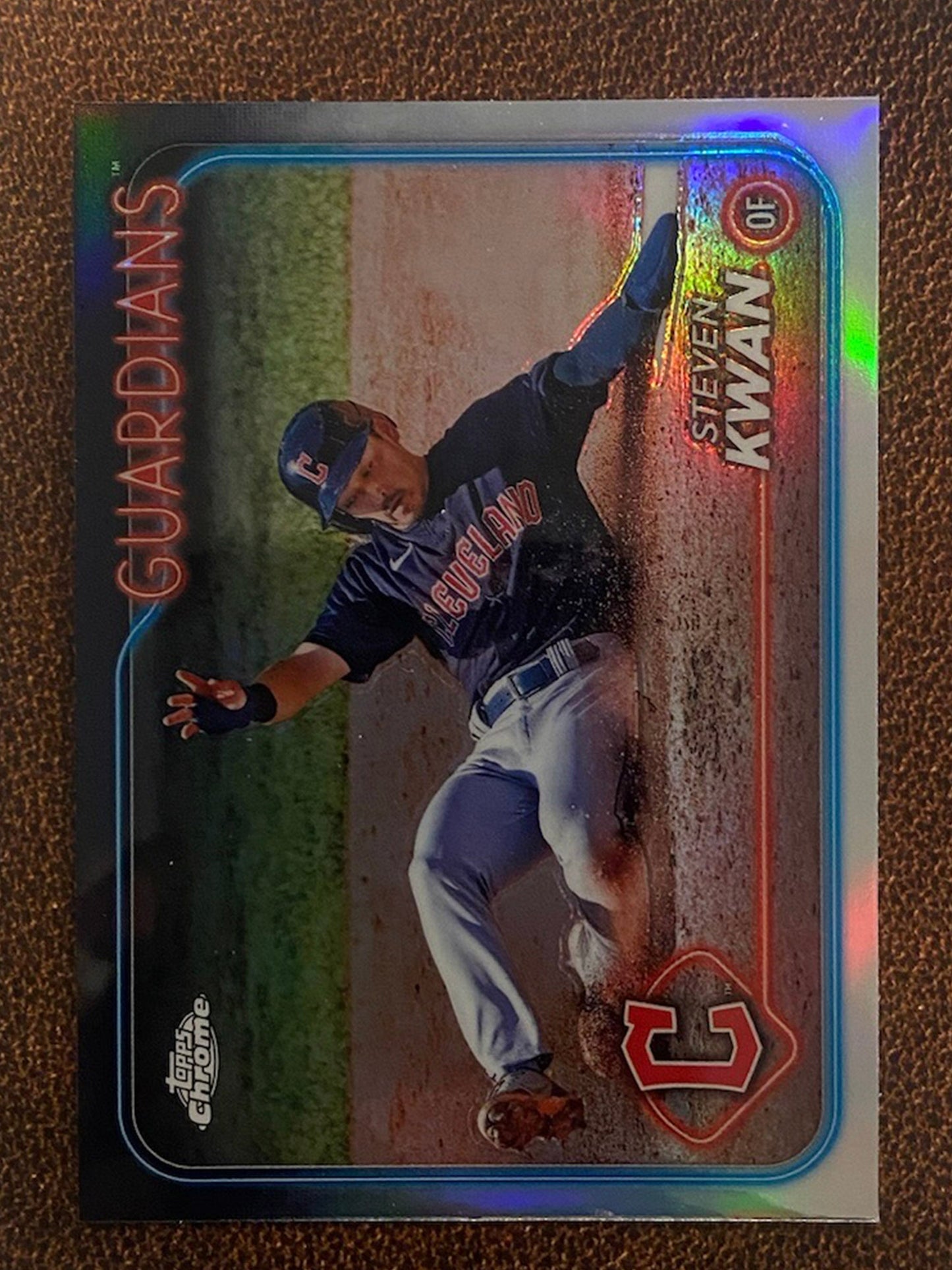 Steven Kwan - 2024 Topps Chrome - Refractor - Guardians