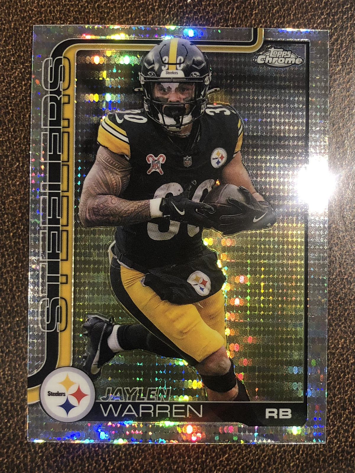Jaylen Warren - 2025 Topps Chrome - Prizm Refractor - Steelers