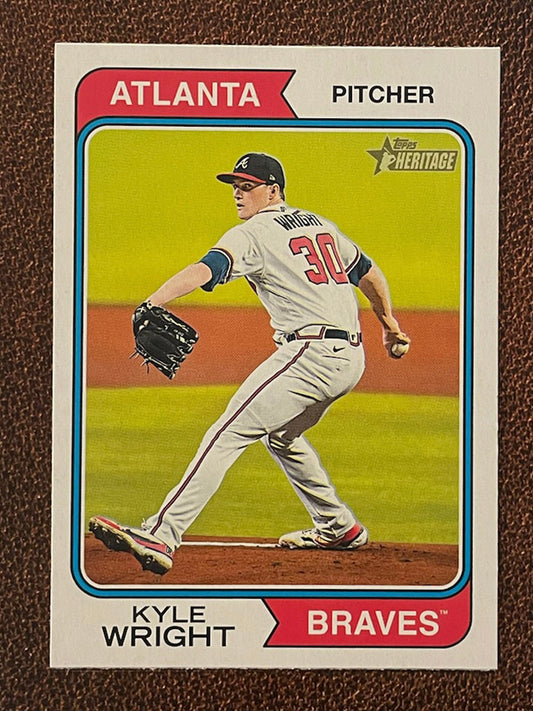 Kyle Wright - 2023 Topps Heritage - Short Print - Braves