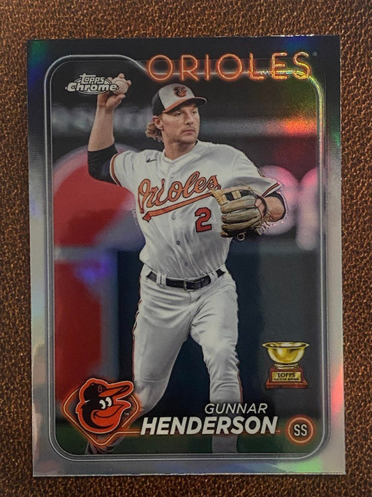 Gunnar Henderson - 2024 Topps Chrome - Refractor - Orioles