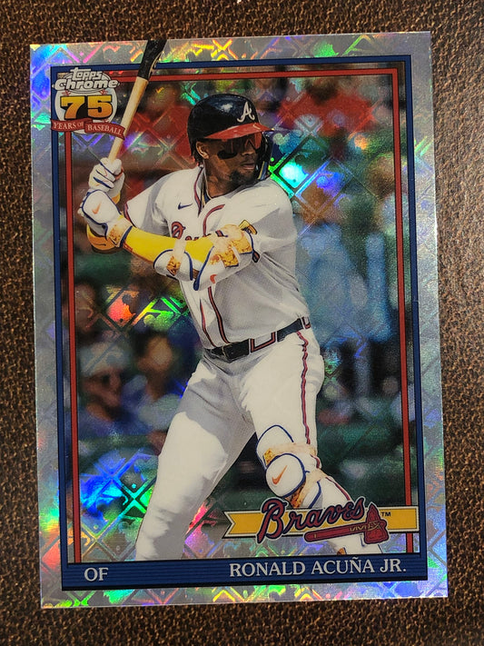 Ronald Acuna Jr. - 2026 Topps Chrome Logofractor - 1991 - Braves