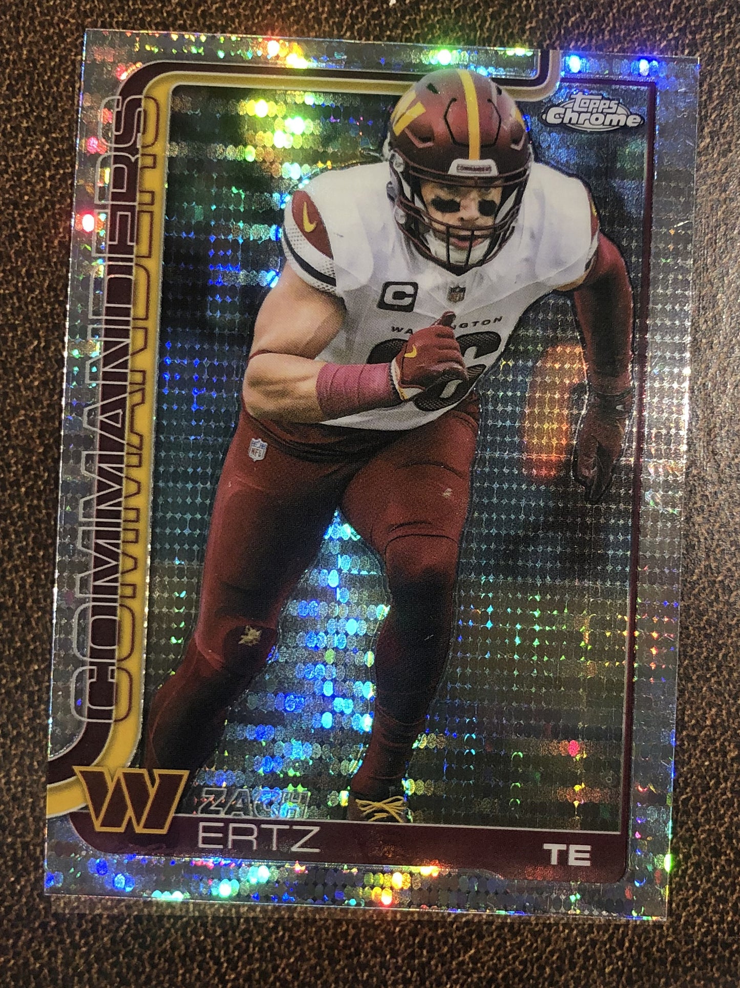 Zach Ertz - 2025 Topps Chrome - Prizm Refractor - Commanders