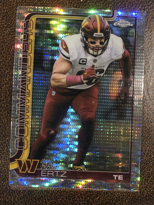 Zach Ertz - 2025 Topps Chrome - Prizm Refractor - Commanders