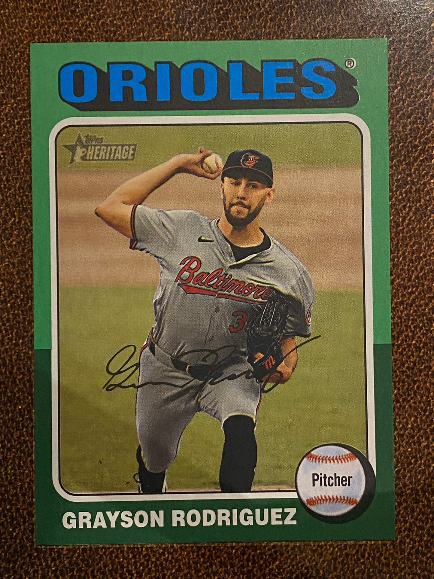 Grayson Rodriguez - 2024 Topps Heritage High Number - Green Border - Orioles