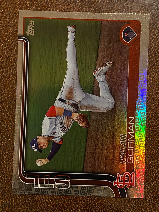 Nolan Gorman - 2025 Topps Series 2 - Fanatics Exclusive Topps Foil Border - Cardinals