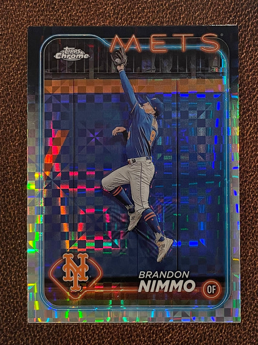 Brandon Nimmo - 2024 Topps Chrome - XFractor - Mets