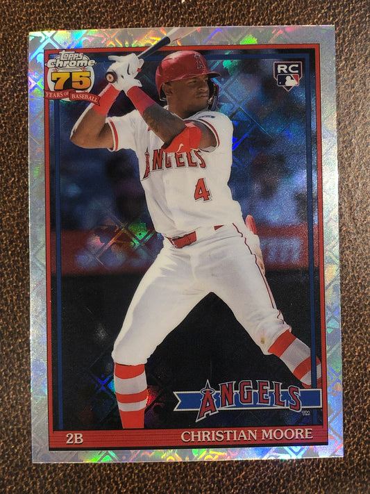 Christian Moore - 2026 Topps Chrome Logofractor - 1991 - Angels