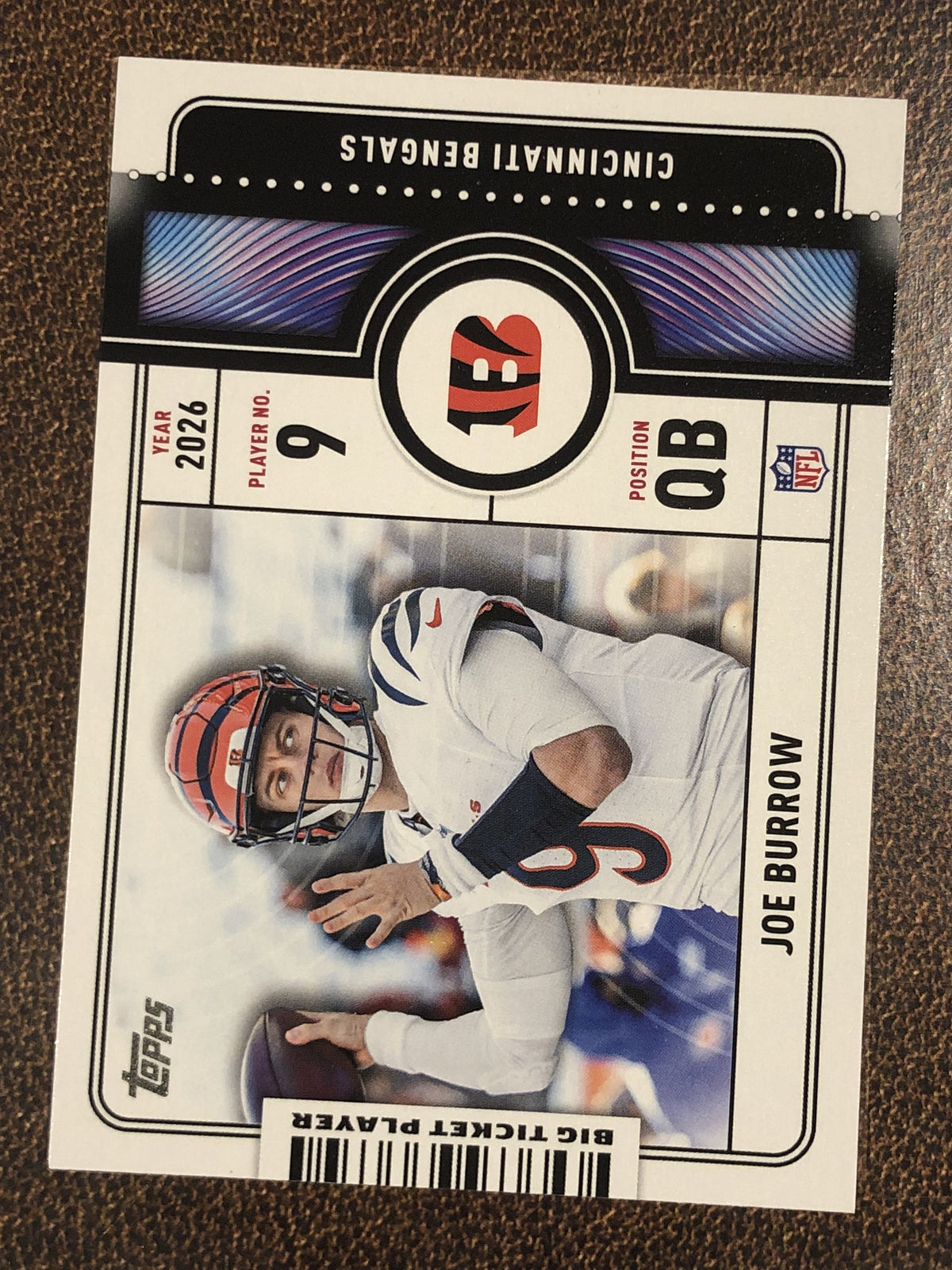 Joe Burrow - 2026 Topps Flagship - Big Ticket Player Insert - Bengals