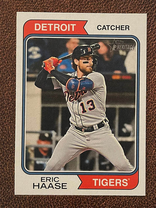 Eric Haase - 2023 Topps Heritage - Short Print - Tigers