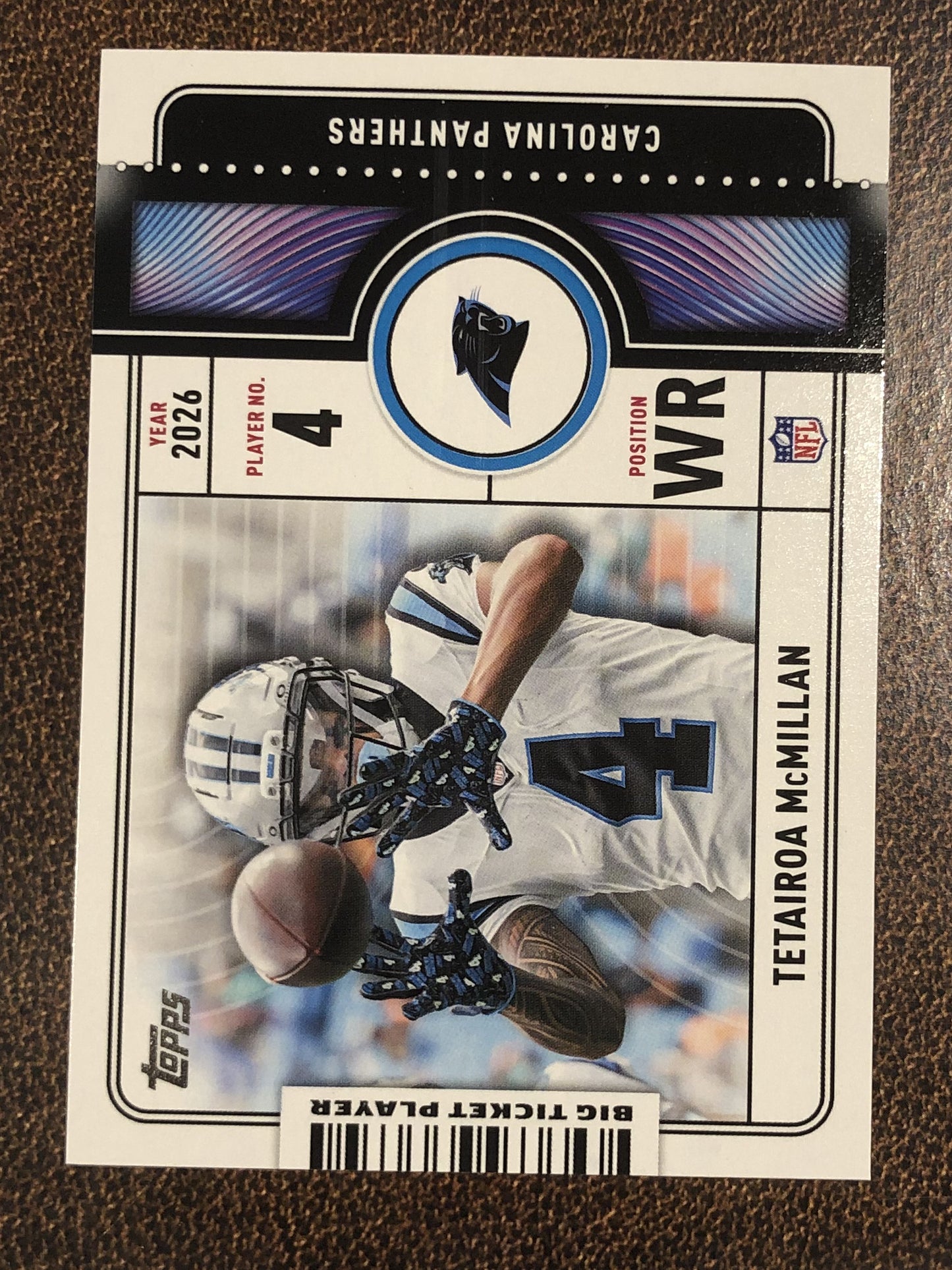 Tetairoa McMillan - 2026 Topps Flagship - Big Ticket Player Insert - Panthers