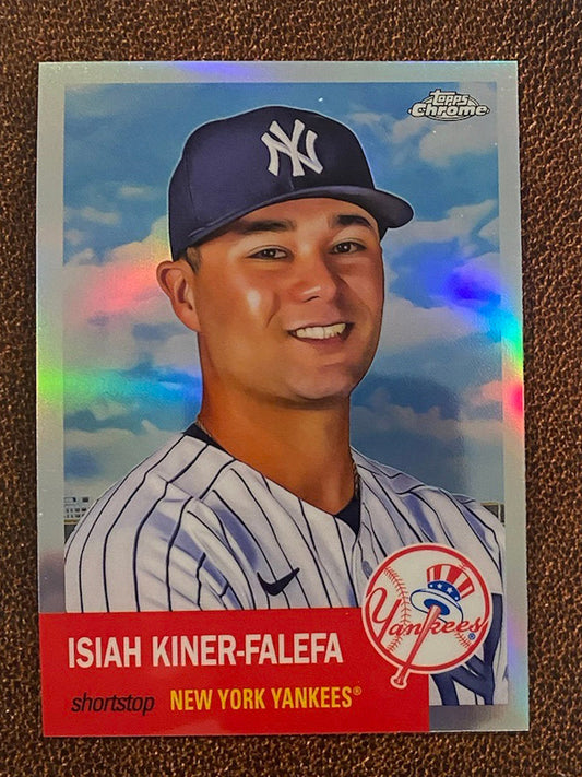 Isiah Kiner Falef - 2022 Topps Chrome Platinum Anniversary - Refractor - Yankees