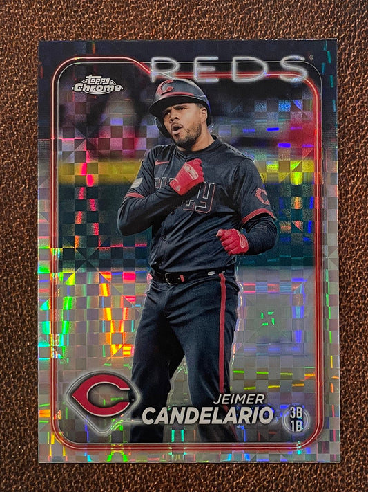 Jeimer Candelario - 2024 Topps Chrome - XFractor - Reds