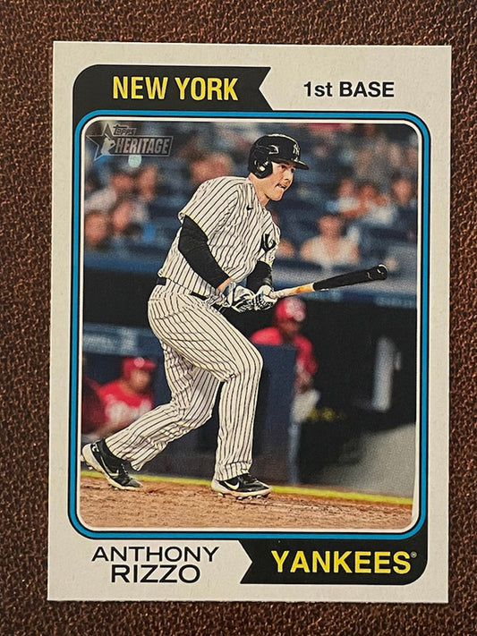 Anthony Rizzo - 2023 Topps Heritage - Short Print - Yankees