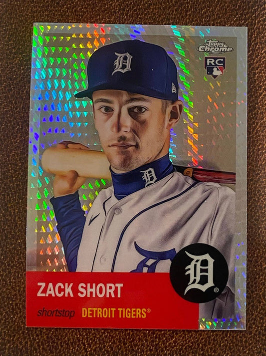 Zack Short - 2022 Topps Chrome Platinum Anniversary - Prism Refractor - Tigers