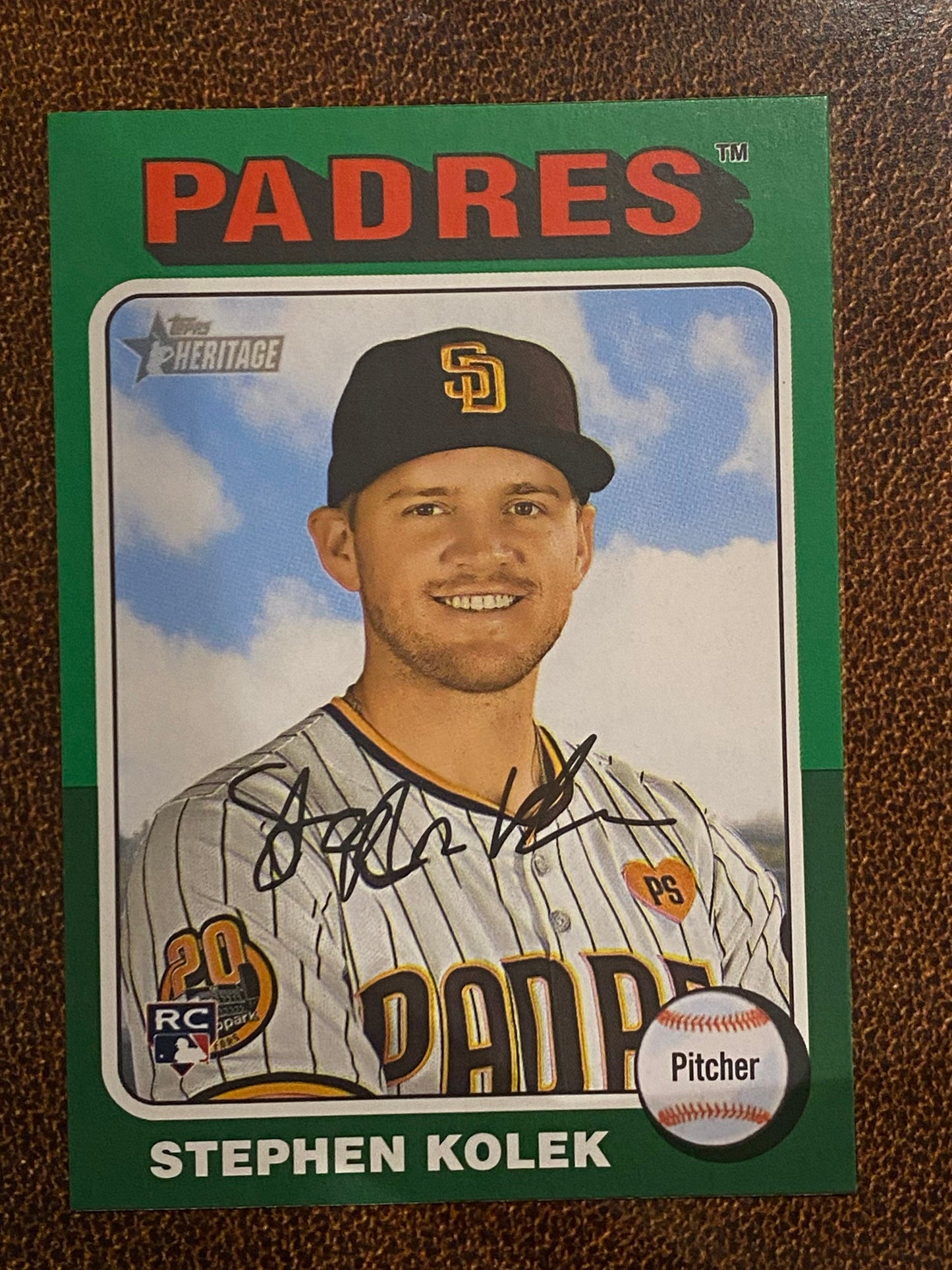 Stephen Kolek - 2024 Topps Heritage High Number - Green Border - Padres