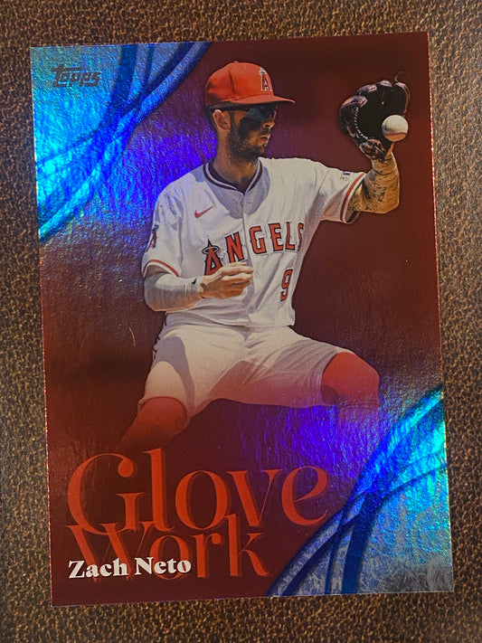 Zach Neto - 2026 Topps Series 2 - Glove Work - Angels