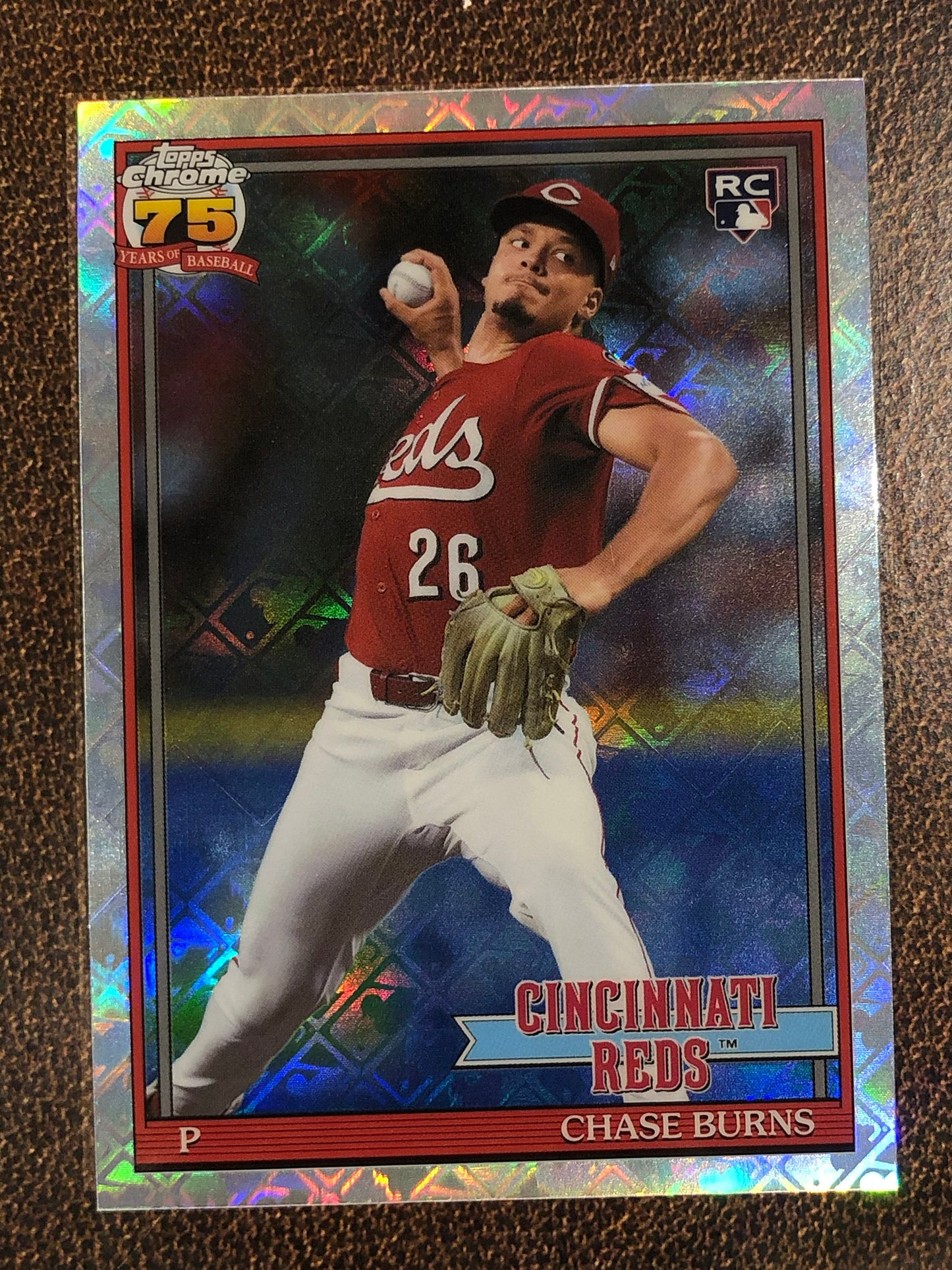 Chase Burns - 2026 Topps Chrome Logofractor - 1991 - Reds