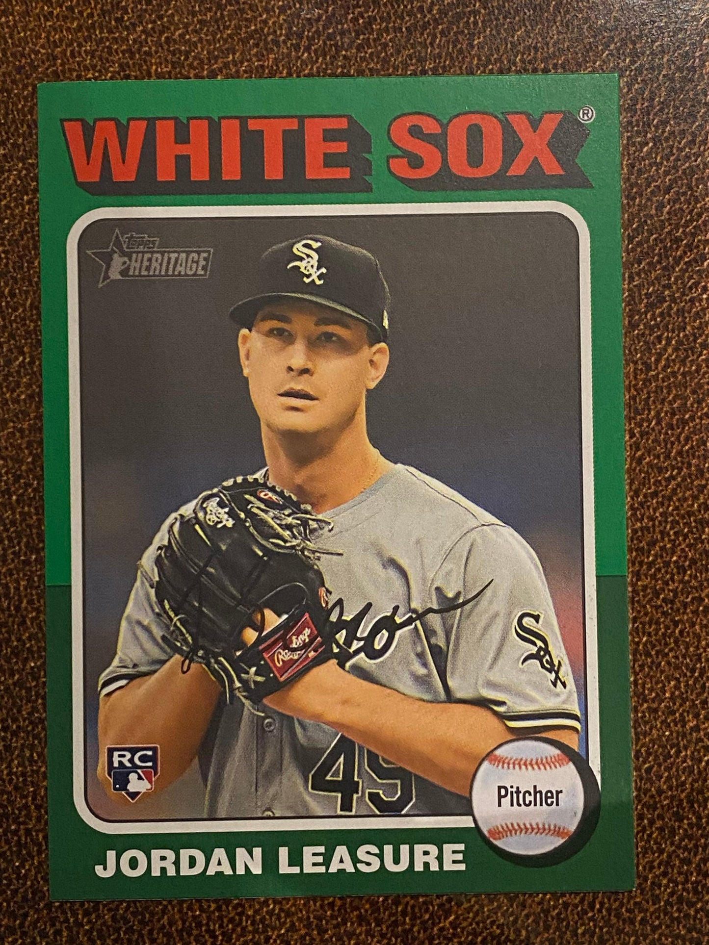 Jordan Leasure - 2024 Topps Heritage High Number - Green Border - White Sox