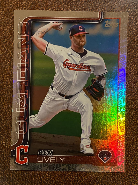 Ben Lively - 2025 Topps Series 2 - Fanatics Exclusive Topps Foil Border - Guardians