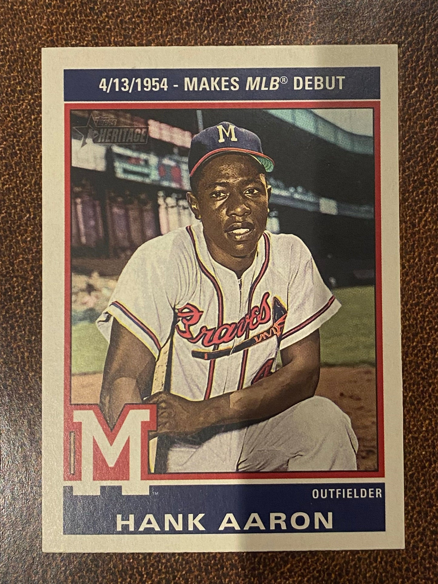Hank Aaron - 2025 Topps Heritage High Number - 1976 Retires (#76-R1) - Brewers