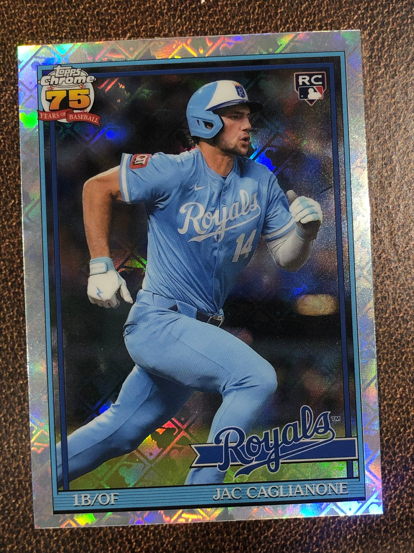Jac Caglianone - 2026 Topps Chrome Logofractor - 1991 - Royals
