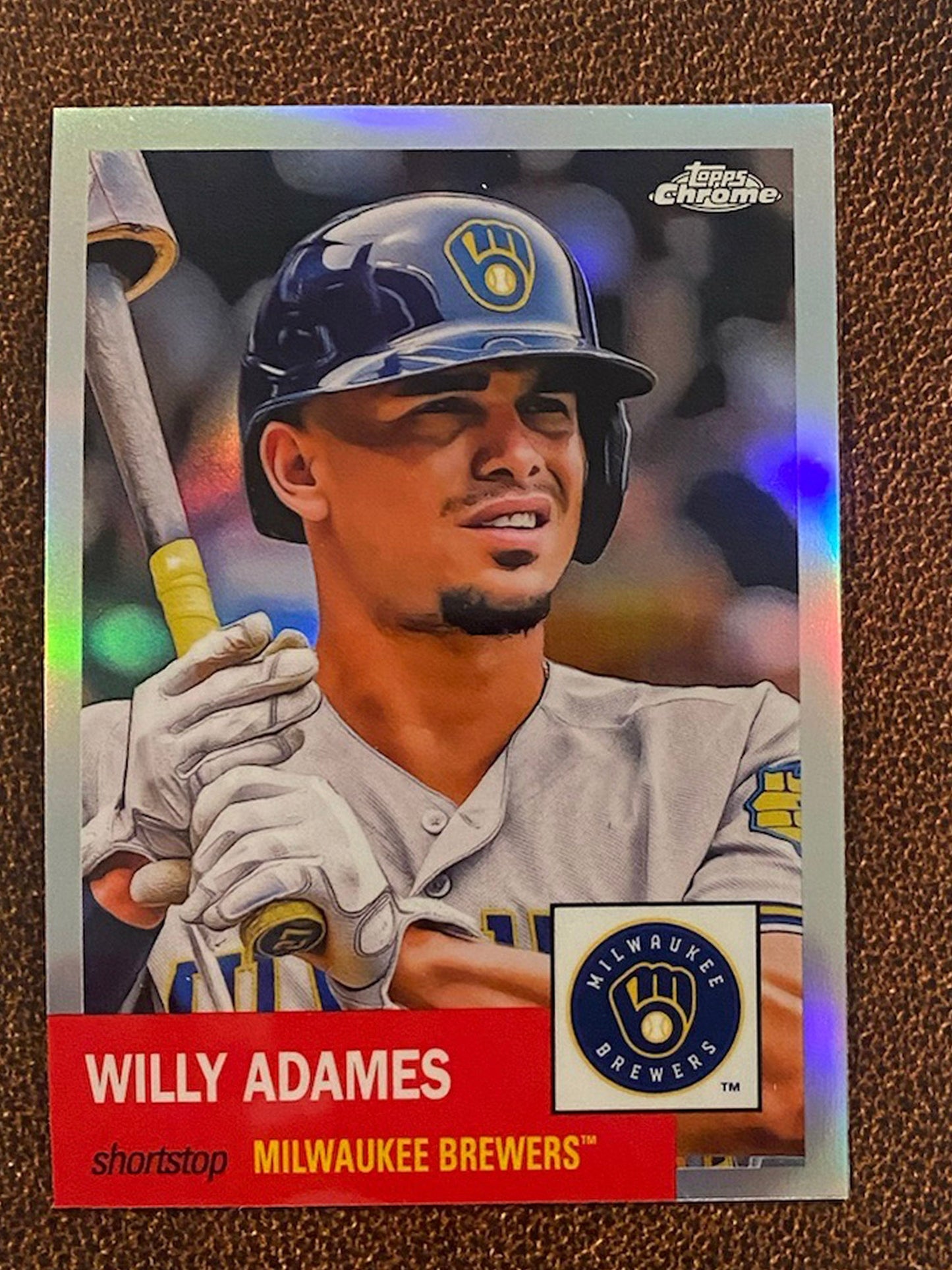 Willy Adames - 2022 Topps Chrome Platinum Anniversary - Refractor - Brewers