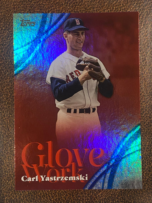 Carl Yastrzemski - 2026 Topps Series 2 - Glove Work - Red Sox