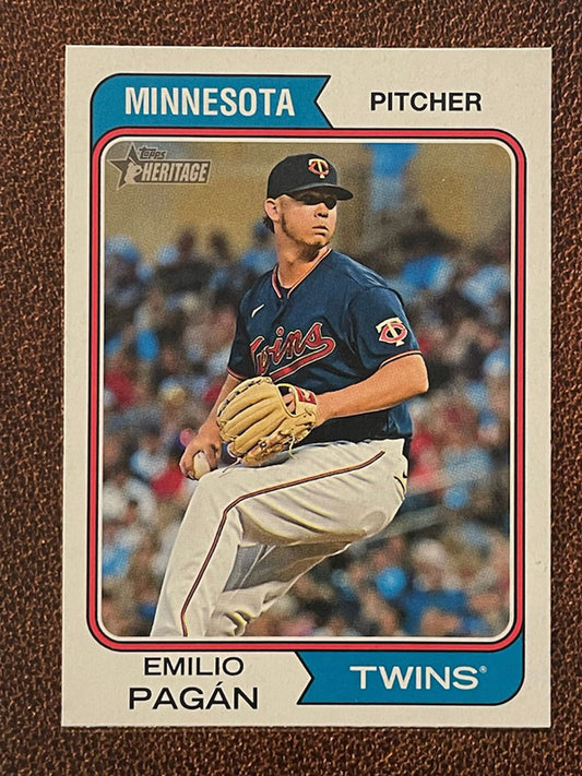 Emilio Pagán - 2023 Topps Heritage - Short Print - Twins