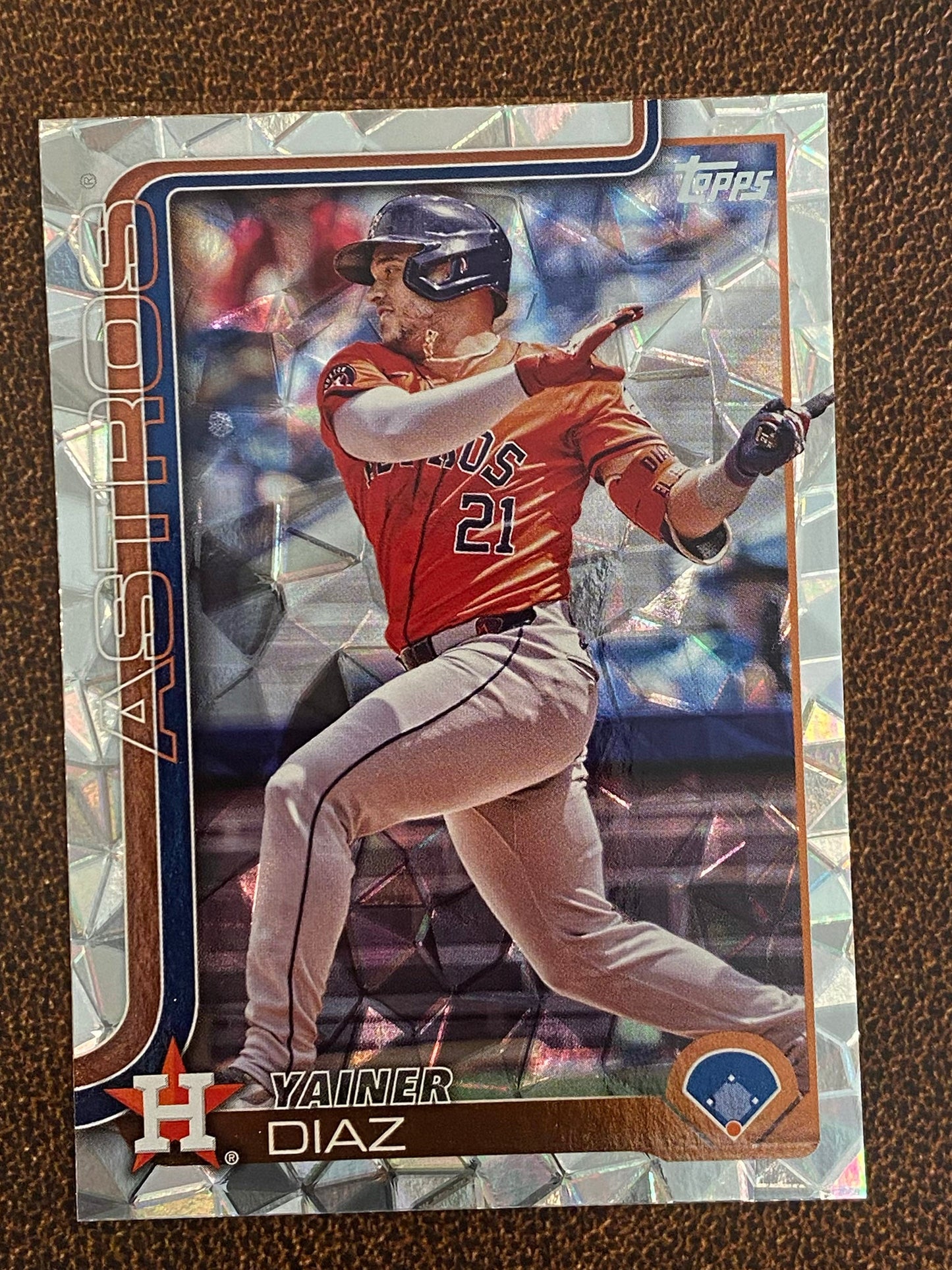 Yainer Diaz - 2025 Topps Series 1 - Diamante - Astros
