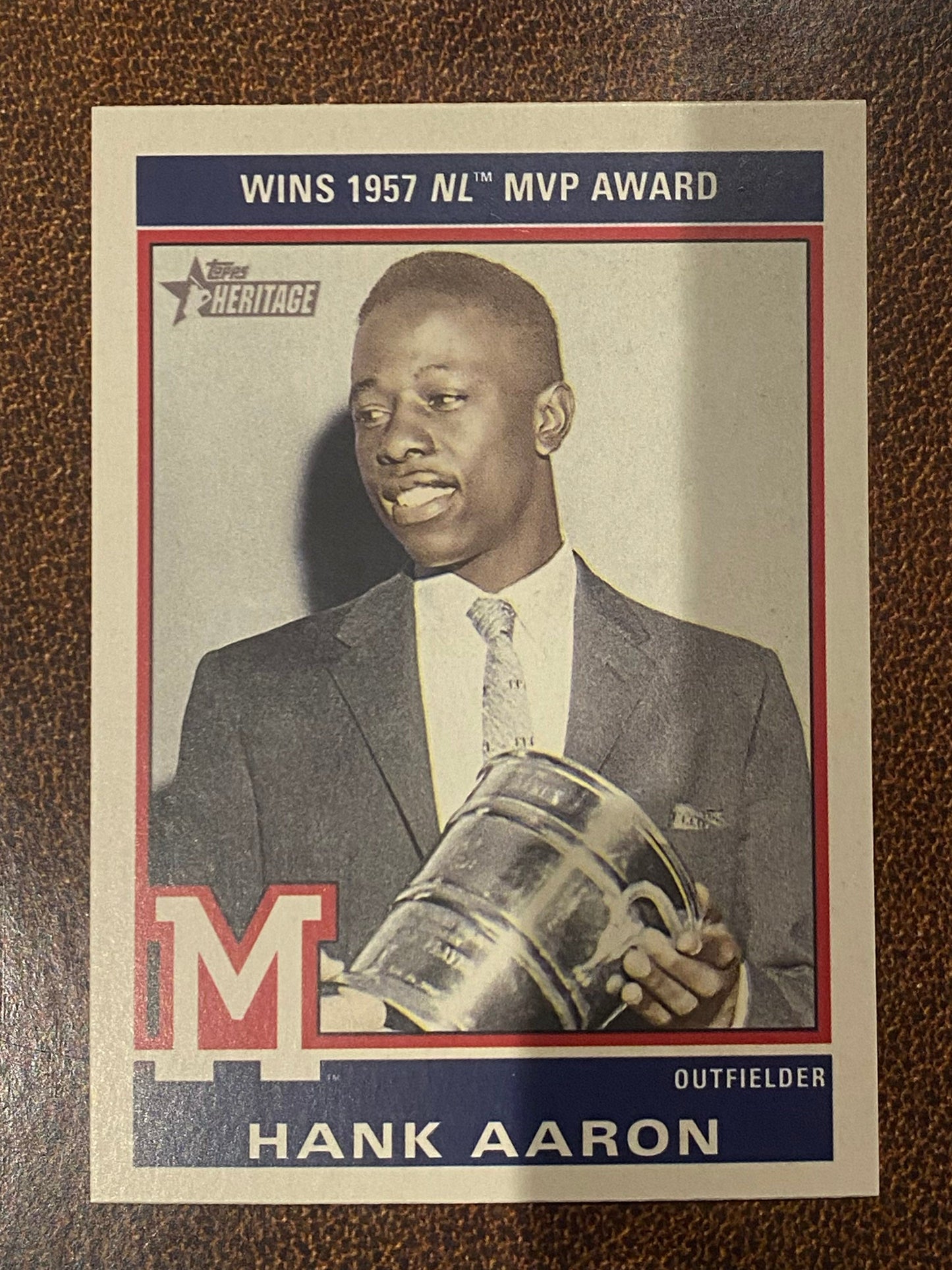 Hank Aaron - 2025 Topps Heritage High Number - 1976 Retires (#76-R2) - Brewers