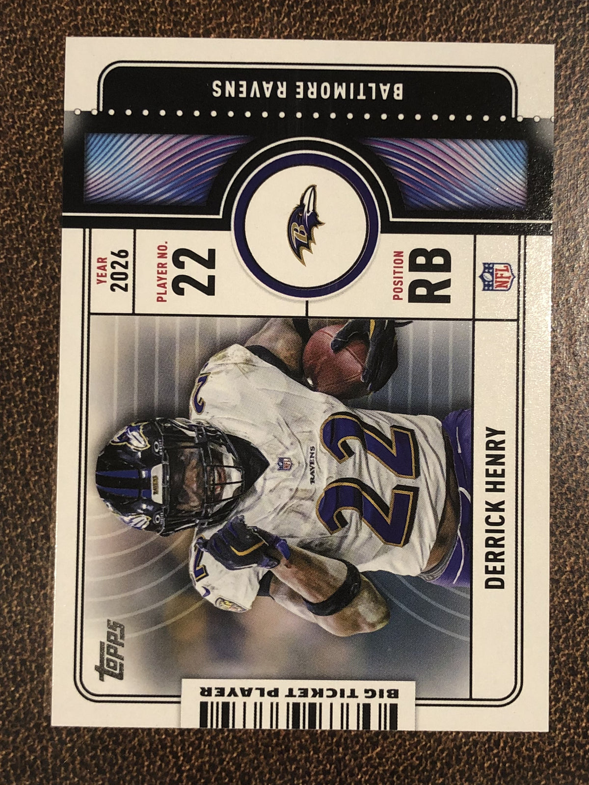 Derrick Henry - 2026 Topps Flagship - Big Ticket Player Insert - Ravens