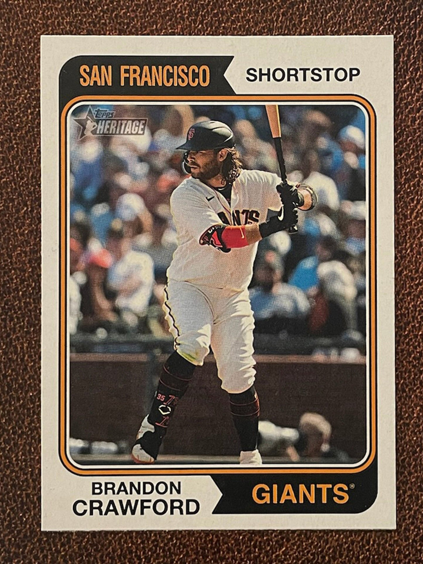 Brandon Crawford - 2023 Topps Heritage - Short Print - Giants