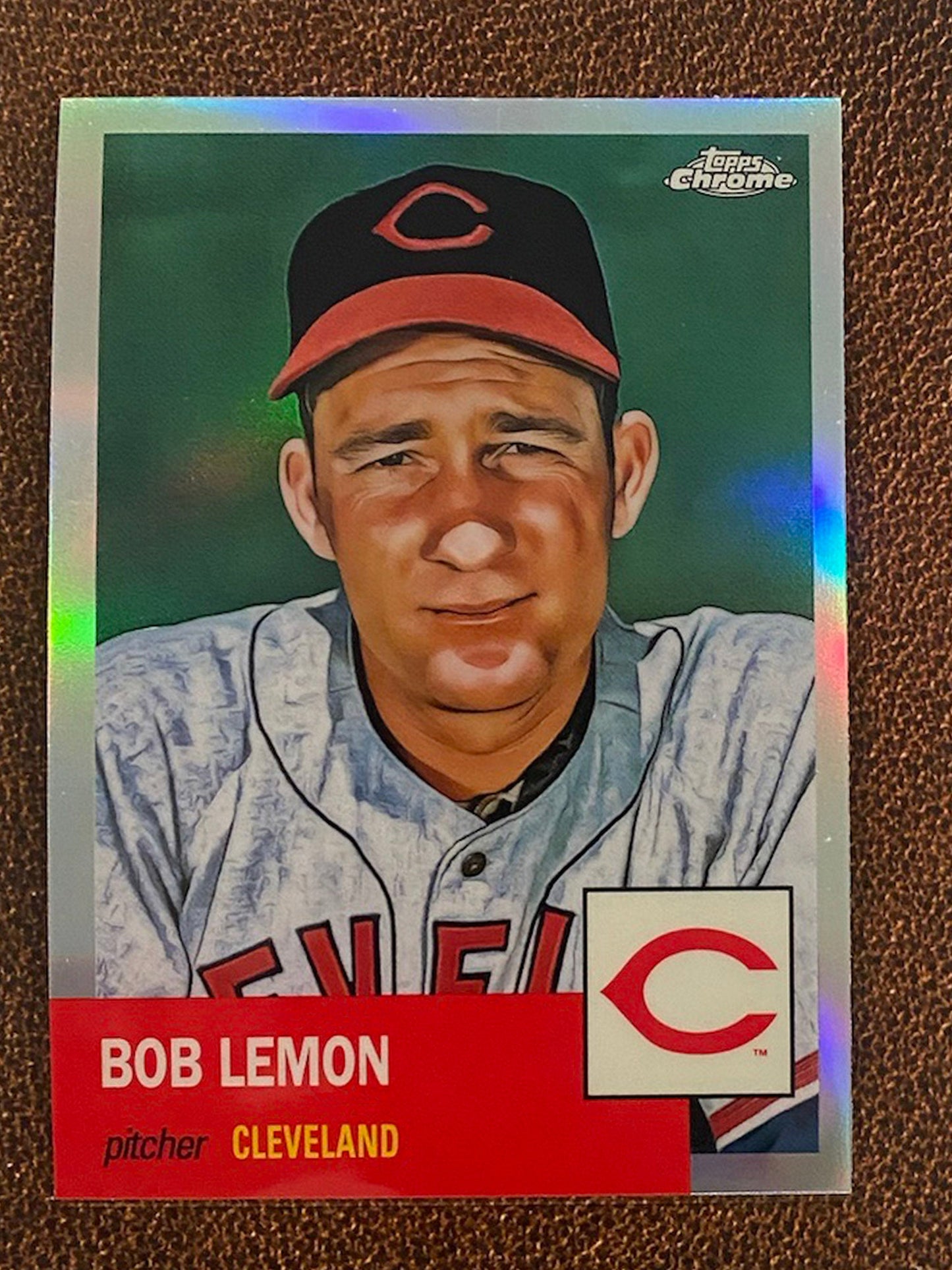 Bob Lemon - 2022 Topps Chrome Platinum Anniversary - Refractor - Guardians