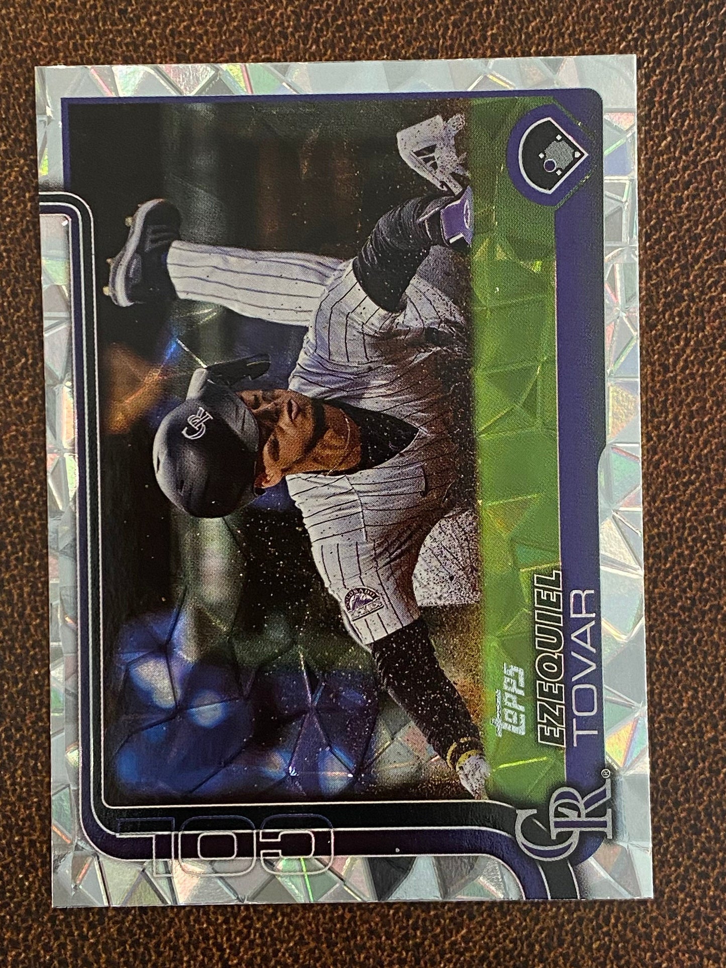 Ezequiel Tovar - 2025 Topps Series 1 - Diamante - Rockies