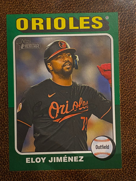 Eloy Jimenez - 2024 Topps Heritage High Number - Green Border - White Sox