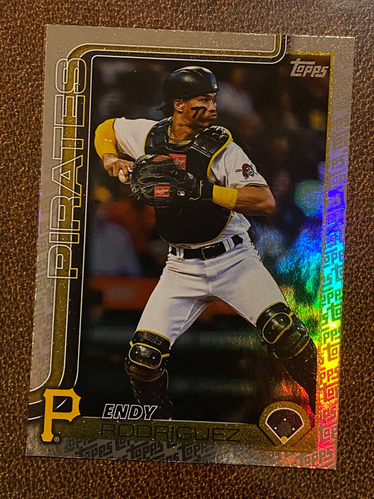 Endy Rodriguez - 2025 Topps Series 2 - Fanatics Exclusive Topps Foil Border - Pirates