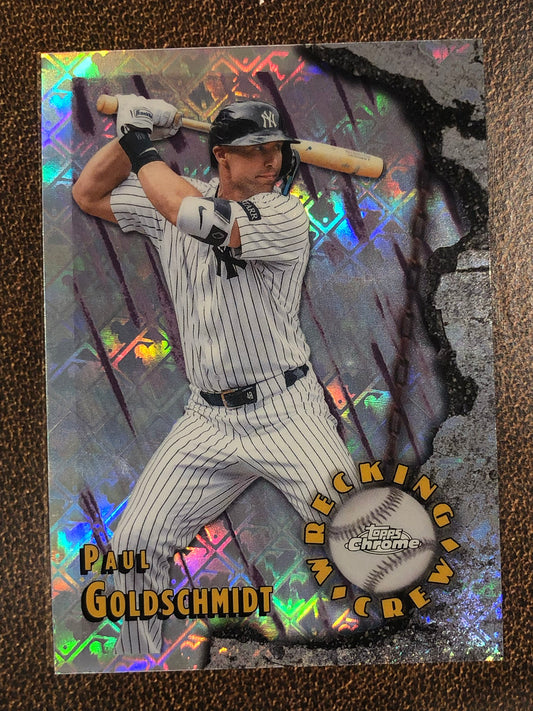 Paul Goldschmidt - 2026 Topps Chrome Logofractor - Wrecking Crew - Yankees