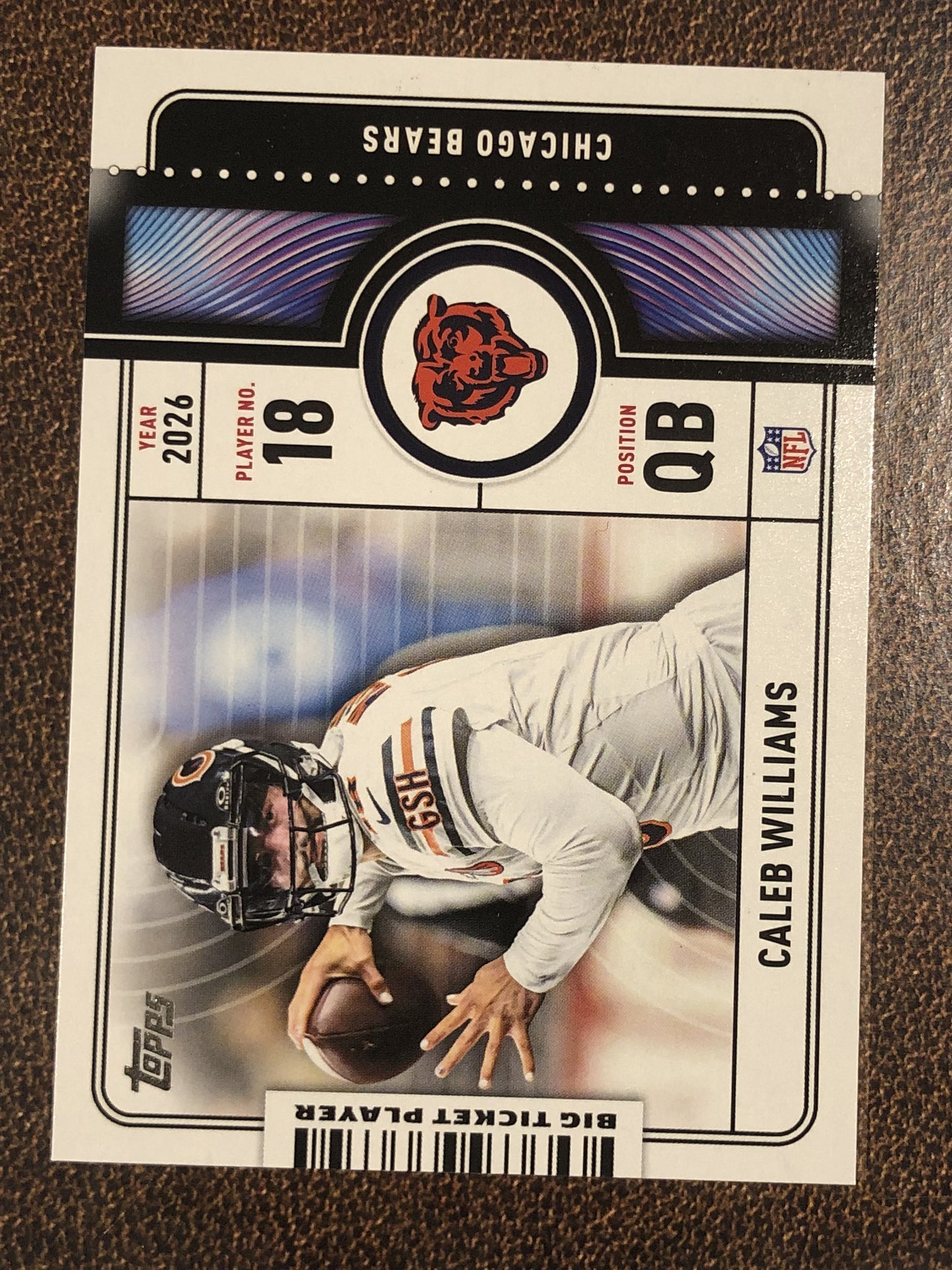 Caleb Williams - 2026 Topps Flagship - Big Ticket Player Insert - Bears
