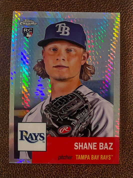 Shane Baz - 2022 Topps Chrome Platinum Anniversary - Prism Refractor - Rays