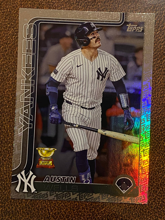 Austin Wells - 2025 Topps Series 2 - Fanatics Exclusive Topps Foil Border - Yankees