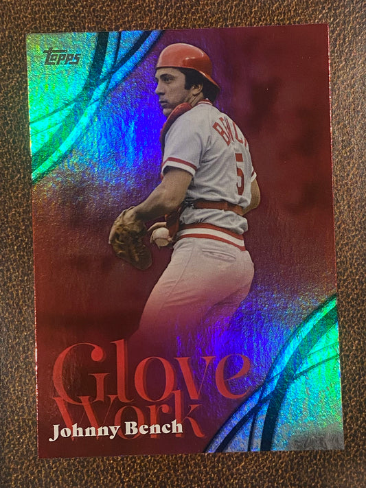 Johnny Bench - 2026 Topps Series 2 - Glove Work - Reds