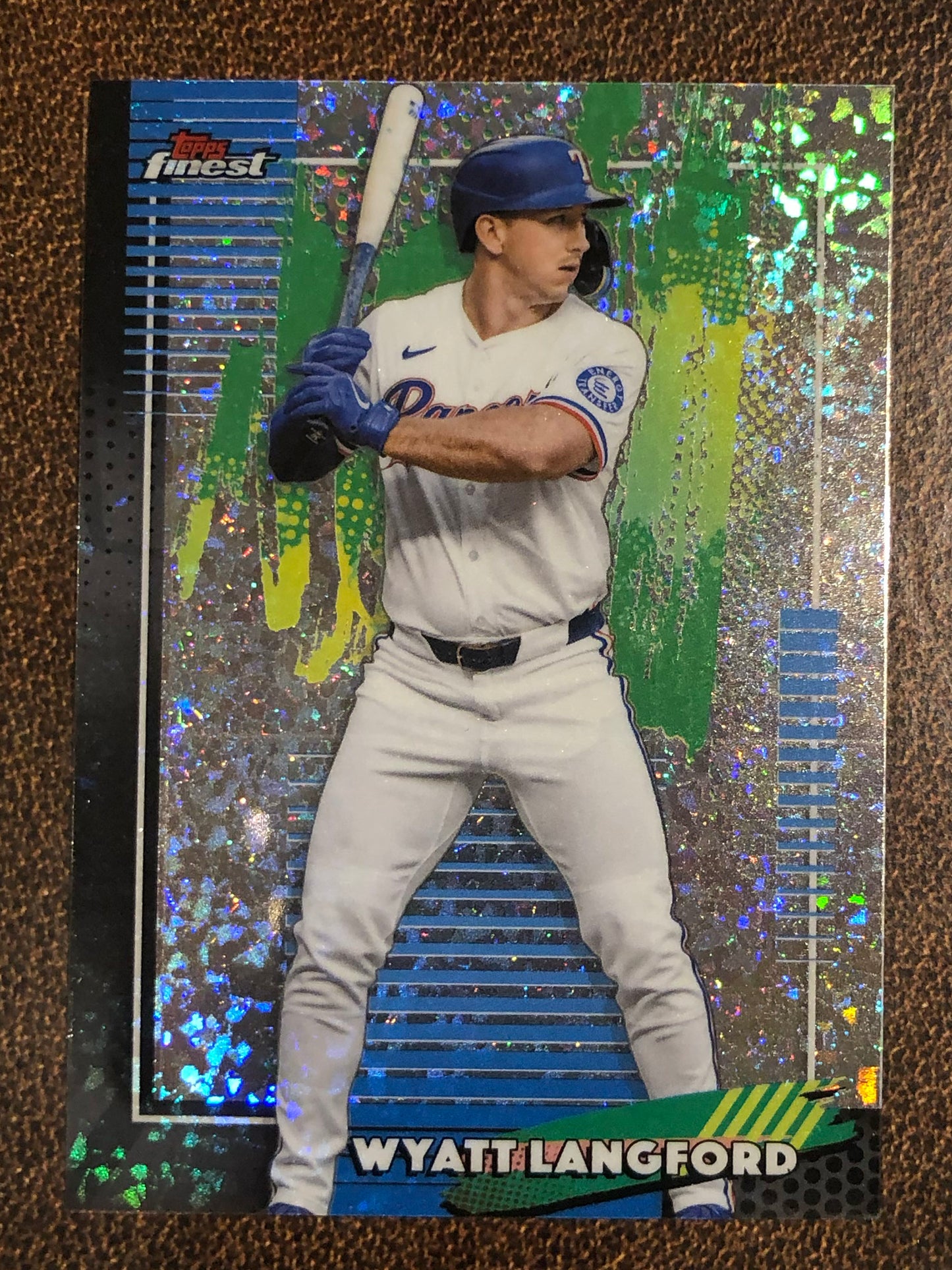 Wyatt Langford - 2026 Topps Finest - Common Mini Diamond - Rangers